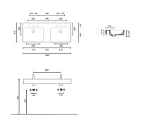 Vorschau: Catalano new Premium 120 Doppelwaschtisch 120x47cm, weiß CATAglaze+ 112VPUPD00