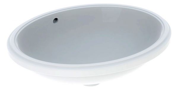 Geberit VariForm Unterbauwaschtisch mit Überlauf oval, Breite 56cm, weiß 500753012