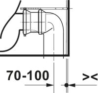 Vorschau: Duravit Balcoon Stand WC für Kombination, clay terra matt
