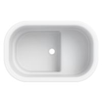 Geberit Bambini Sitzbadewanne oval 71,5x46,5cm, weiß