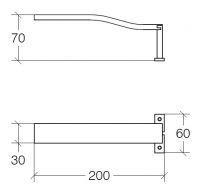 Vorschau: lineabeta CIARI LED-Spiegellampe 200mm, chrom