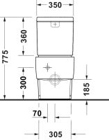 Vorschau: Duravit Balcoon Stand WC für Kombination, clay terra matt