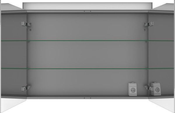 Duravit D-Neo Möbel-Set 100,5cm mit Waschtisch, Waschtischunterschrank und Spiegelschrank