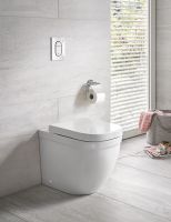 Vorschau: Euro Keramik Stand-Tiefspül-WC, Abgang waagerecht, weiß 39339000