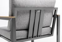 Vorschau: KETTLER OCEAN SKID Lounge-Set inkl. Sessel, ohne Tisch, anthrazitgrau/hellgrau-meliert/Teak