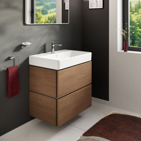 hansgrohe Xilesa E Möbelset 70cm mit Push-Open Schubkästen, eiche kaschmir