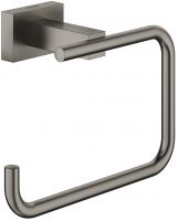 Grohe Essentials Cube WC-Papierhalter ohne Deckel hard graphite gebürstet 40507AL1