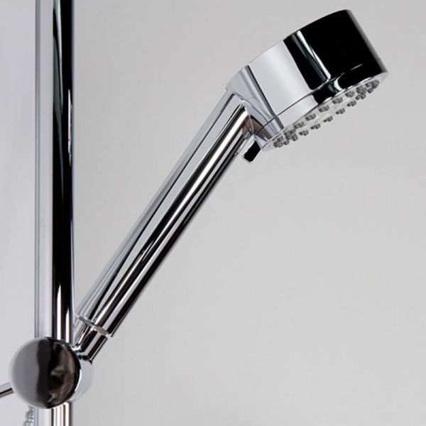 Steinberg Brausegarnitur mit Metallbrauseschlauch 1800mm, Handbrause 3-fach verstellbar, chrom