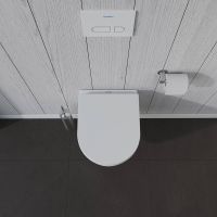 Vorschau: Duravit ME by Starck Wand-WC Tiefspüler, rimless, Compact, 37x48cm, weiß