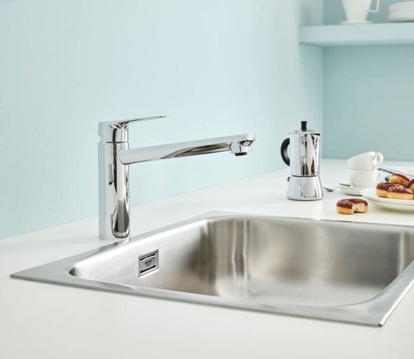 Grohe Start Curve Einhand-Spültischbatterie, schwenkbar, chrom