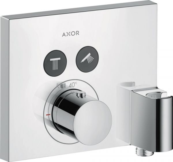 Axor ShowerSelect Thermostat Square Unterputz, für 2 Verbraucher, mit FixFit und Porter, eckig chrom 36712000