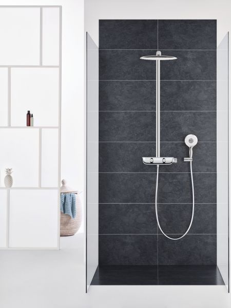 Grohe Rainshower System SmartControl 360 Mono Duschsystem, chrom/moon white