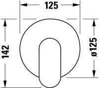 Vorschau: Duravit Wave Einhebelmischer Unterputz Set rund, schwarz matt