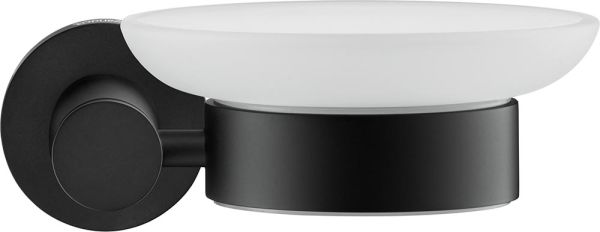 Duravit D-Code Seifenschale wandhängend, rechts, schwarz matt