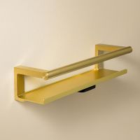 Vorschau: Cosmic Architect S+ Seifenkorb mit Duschabzieher 35cm, gold gebürstet