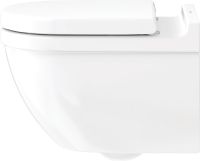 Vorschau: Duravit Starck 3 Wand-WC 54x36,5cm, oval, rimless, Durafix, weiß 2527090000