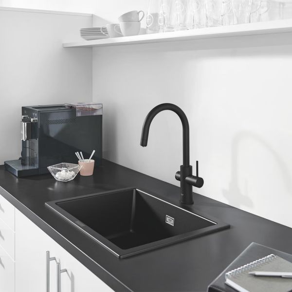 Grohe Blue Professional Küchenarmatur schwarz matt