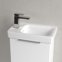 Vorschau: 43854801 438548r1 Villeroy&Boch Architectura Handwaschbecken 48x28cm mit Überlauf Becken rechts Hahnloch links 
