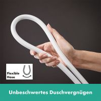 Vorschau: Hansgrohe Unica Duschstange S Puro 65cm mit Easy Slide Handbrausehalter, weiß matt