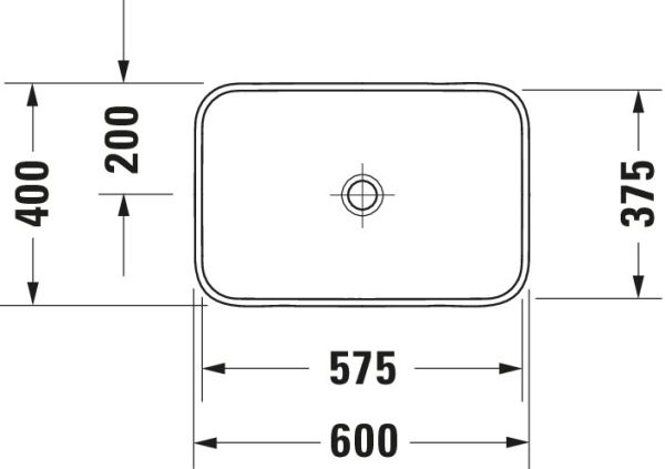 Duravit Happy D.2 Plus Aufsatzbecken 60x40cm anthrazit