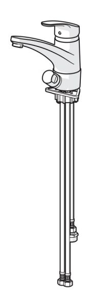 Hansa Hansamix Spültisch-Einhand-Einlochbatterie, mit Geräteabsperrventil, chrom
