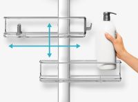 Vorschau: simplehuman Duschkorb Duschcaddy plus, edelstahl/ aluminium eloxiert