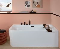 Villeroy&Boch Loop&Friends Vorwand-Badewanne für Eckeinbau, rechte Ausführung, 180x80cm, weiß, UBA180LSF9CR00V-01
