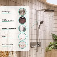 Vorschau: hansgrohe Raindance Alive S Duschsystem 300 mit ShowerSelect Comfort, weiß matt