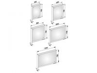 Vorschau: Keuco X-Line Lichtspiegel einstellbare Lichtfarbe 100x70cm