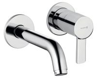 Kludi Zenta Unterputz 2-Loch-Waschtisch-Einhandmischer, Ausladung 18cm, chrom 382440575