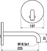 Vorschau: Laufen Twintronic elektr. UP-Waschtischmischer m. IR-Senoren zu Simibox Ausladung 225mm H3176474043321