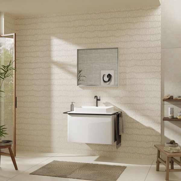 Hansgrohe Xelu Q Konsole 78cm mit Ausschnitt mittig, für Aufsatzwaschtisch 60x48cm