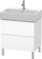 Vorschau: Duravit L-Cube Waschtischunterschrank bodenstehend 68x46cm mit 2 Schubladen für Vero Air 235070, weiß, LC677601818
