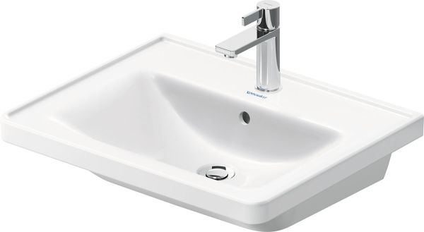 Duravit D-Neo Möbel-Set 60cm mit Waschtisch, Waschtischunterschrank und rechteckigem Spiegel