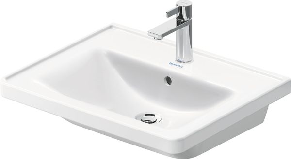 Duravit D-Neo Waschtisch rechteckig 60x48cm, mit Hahnloch und Überlauf, weiß 2367600000