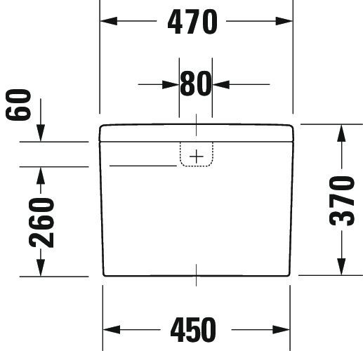 Duravit Starck 3 Spülkasten 3/6L mit Dual Flush, Anschluss unten links, weiß