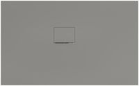 Villeroy&Boch Squaro Infinity Quaryl®-Duschwanne, Eckeinbau links gegen Wand, 130x80cm grey 