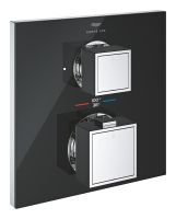 Vorschau: Grohe Allure Gravity Thermostat-Brausebatterie, 2-Wege-Umstellung, ohne Platte