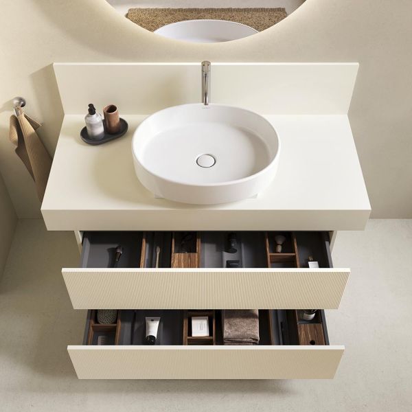 Duravit Balcoon Waschtischunterschrank 80x57x53,4cm für Aufsatzbecken, 2 Schubladen