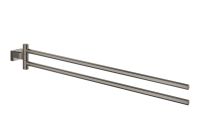Grohe Essentials Cube Handtuchhalter 2-armig, 44cm, schwenkbar, hard graphite gebürstet 40624AL1 Grohe Essentials Cube Handtuchhalter 2-armig, 44cm, schwenkbar, hard graphite gebürstet 40624AL1