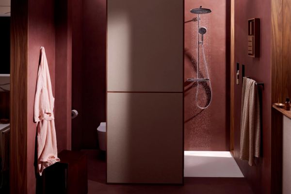 hansgrohe Raindance Alive S Puro Duschsystem 300 EcoSmart, Ecostat Element, chrom