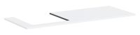hansgrohe Xilesa E Konsole 137,5x55cm für Aufsatzwaschtisch, links, weiß matt 54272700