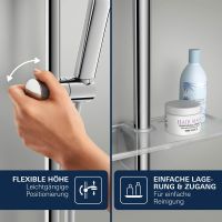 Vorschau: Grohe Vitalio Joy+ 120 Brausestangen-Set, 3 Strahlarten, chrom