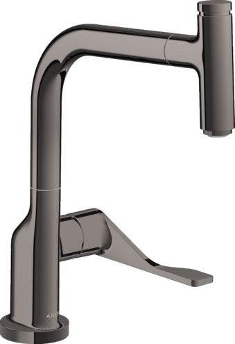 Axor Citterio Küchenarmatur 230 mit Ausziehauslauf Eco, polished black chrome 39864330