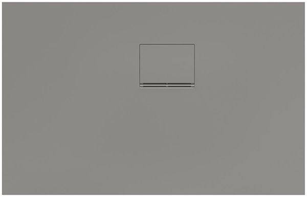 Villeroy&Boch Squaro Infinity Quaryl®-Duschwanne, Eckeinbau rechts gegen Wand, 110x70cm, grey UDQ1170SQI2RV-3S
