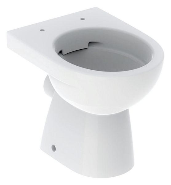 Geberit Renova Stand-WC Tiefspüler, Abgang horizontal, Rimfree, weiß
