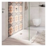 Vorschau: Villeroy&Boch Futurion Flat Quaryl®-Duschwanne, Eckmontage, flächenbündiger Einbau, 120x80cm