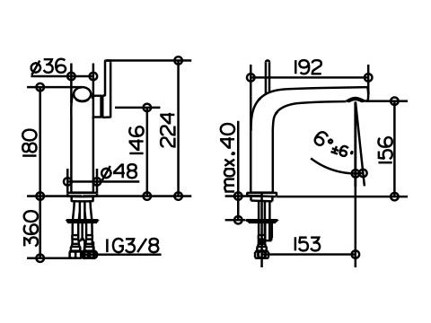 Keuco Edition 400 Einhebel-Waschtischmischer 150, ohne Ablaufgarnitur