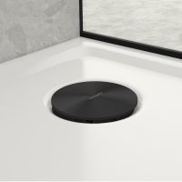 hansgrohe RainDrain Staro Fertigset Ablaufgarnitur für Duschwanne, brushed black chrome 60058340