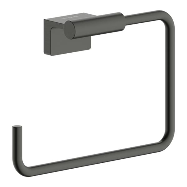 hansgrohe AddStoris S Handtuchring, brushed black chrome 41784340